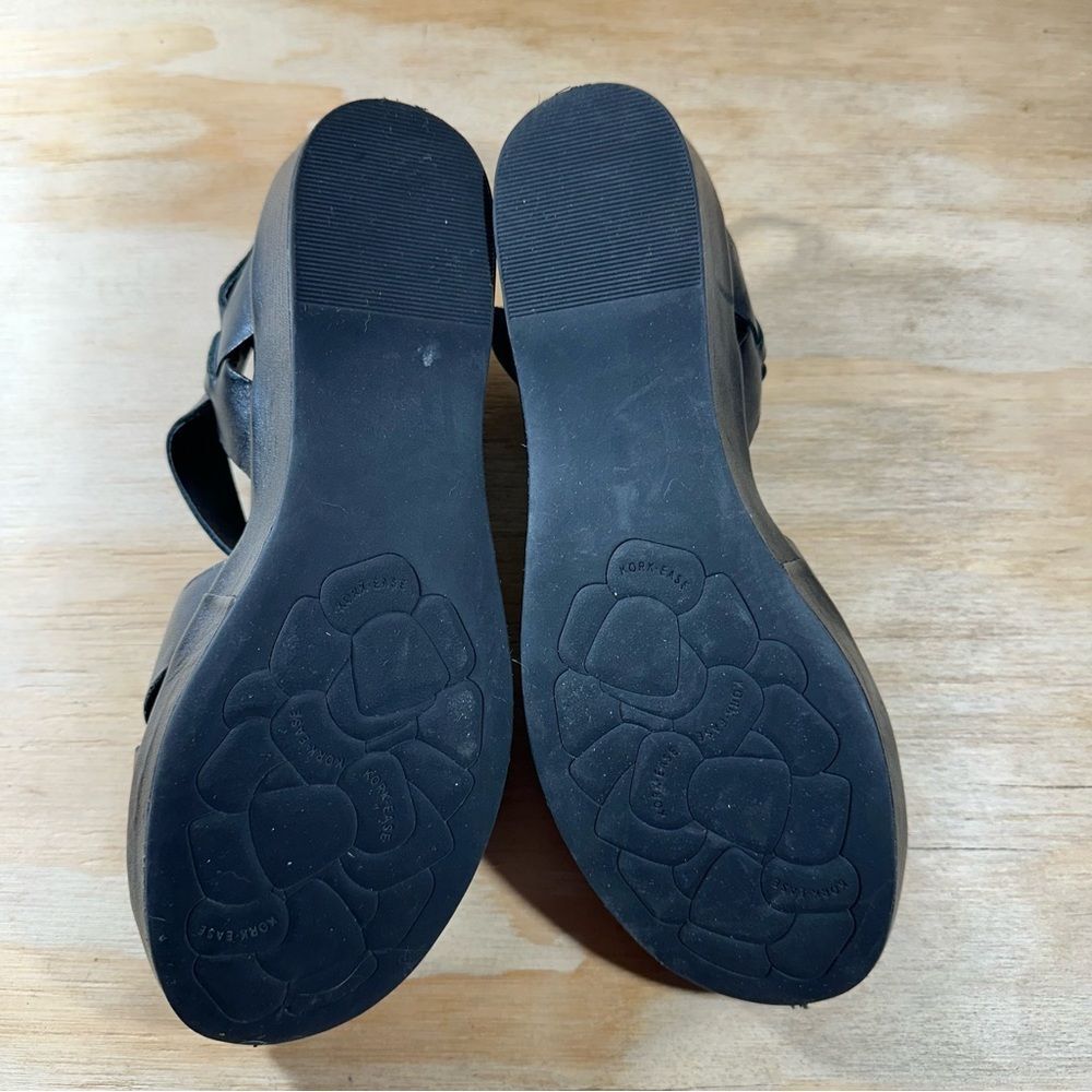Kork Ease Myrna Black Leather Sandals Women’s Size 9 - Picture 7 of 7